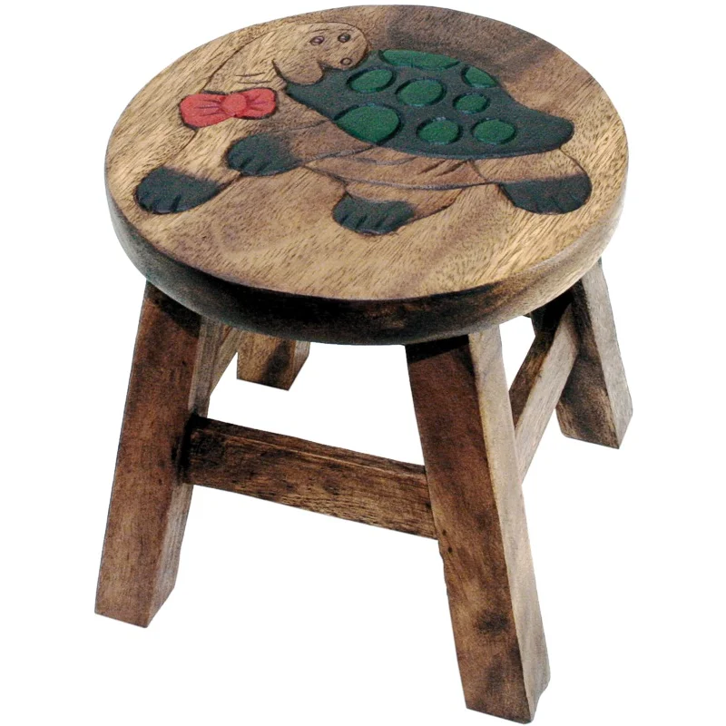 Kinderhocker "Schildkröte mit Schleife"