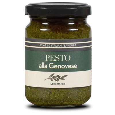 Pesto alla Genovese Basilikum Pesto aus Italien im Glas