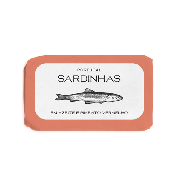 Sardinen in Olivenöl mit roter Paprika