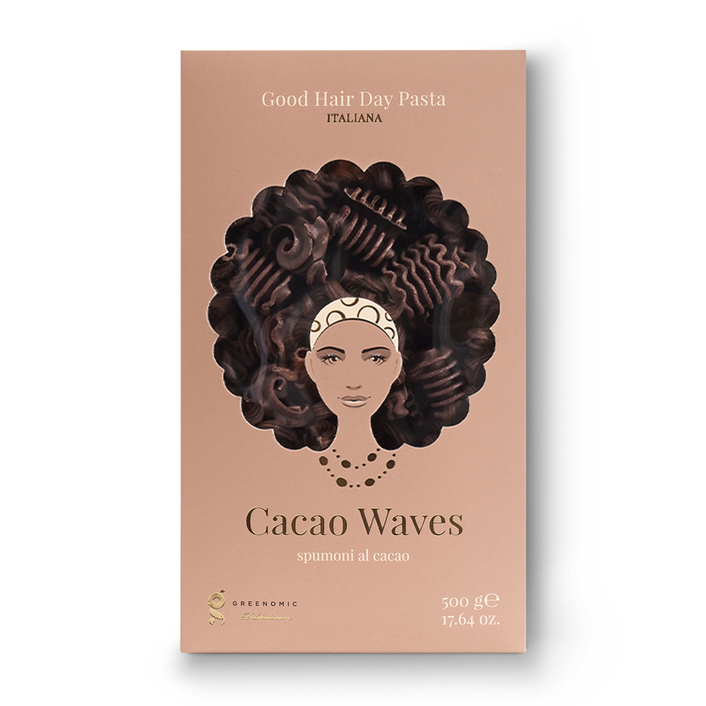 Good Hair Day Cacao Waves Pasta mit Kakao aus Italien