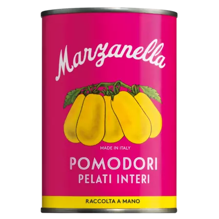 Geschälte gelbe Marzanella Tomaten